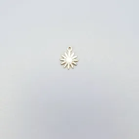 14K Real Gold Plated Dainty Daisy Flower Charm