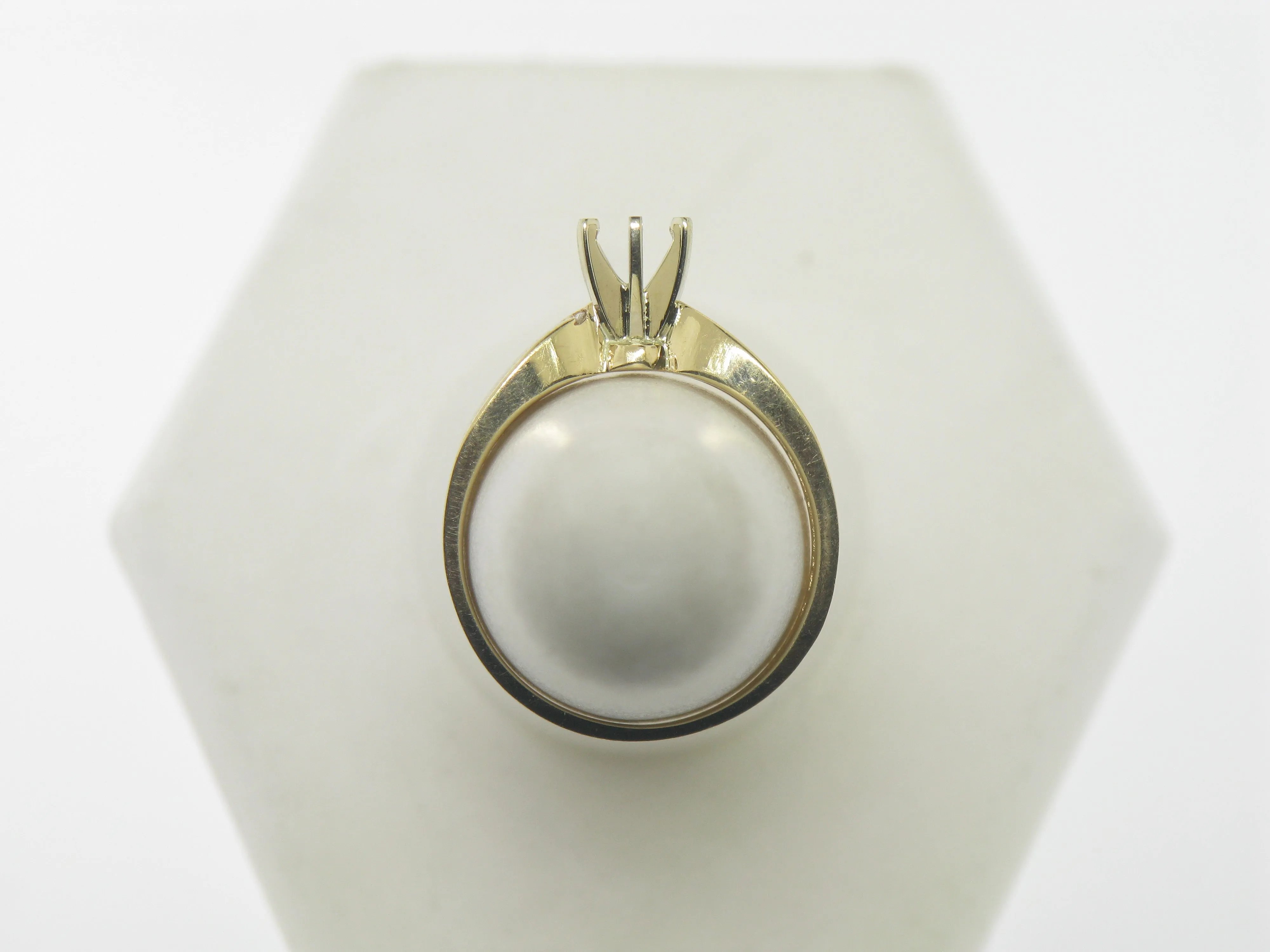 14K Yellow Gold Diamond Engagement Ring Semi-Mounting (Brand New Jewelry)
