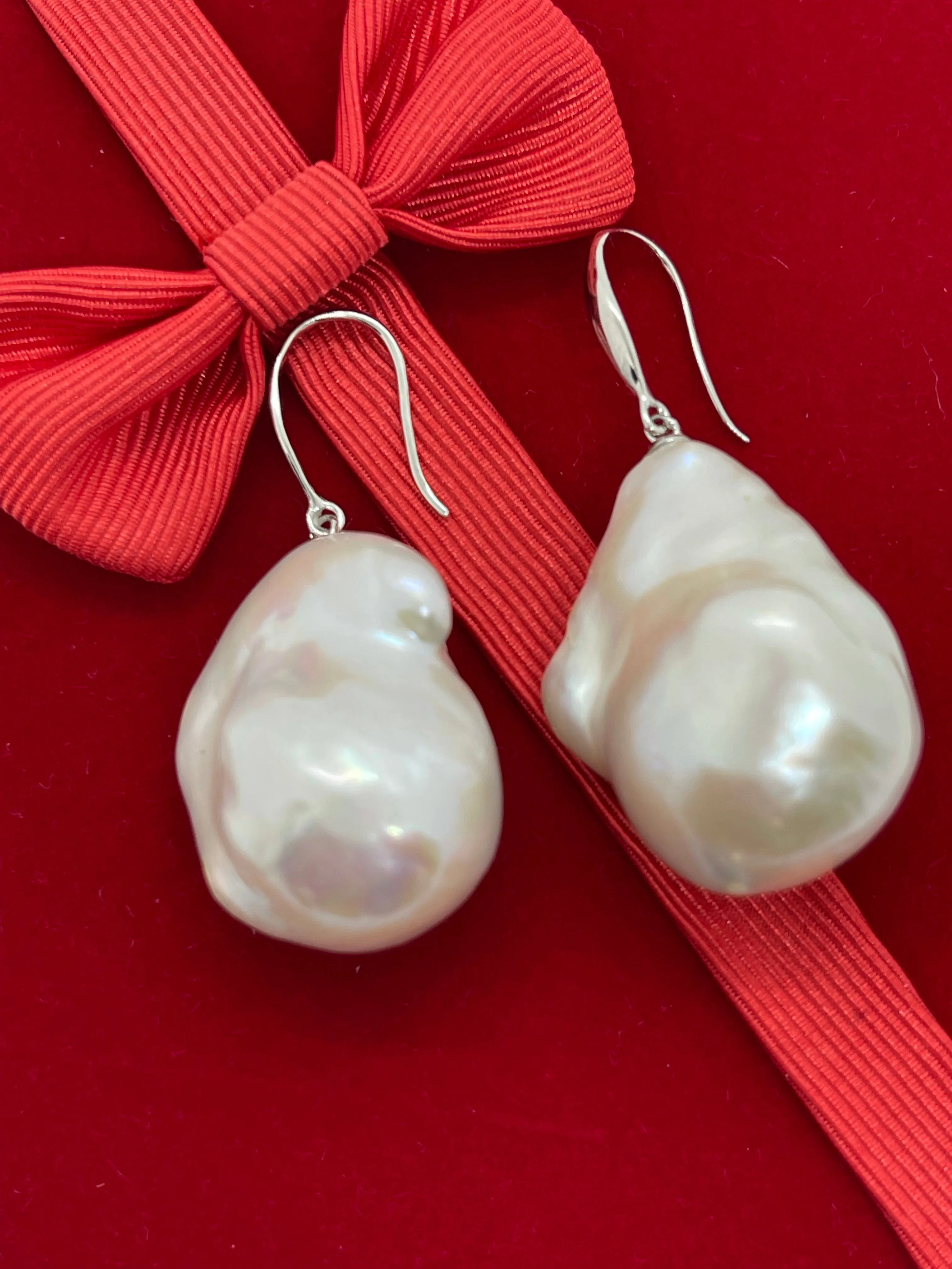 15-20mm AA  Baroque Freshwater Pearl Earrings