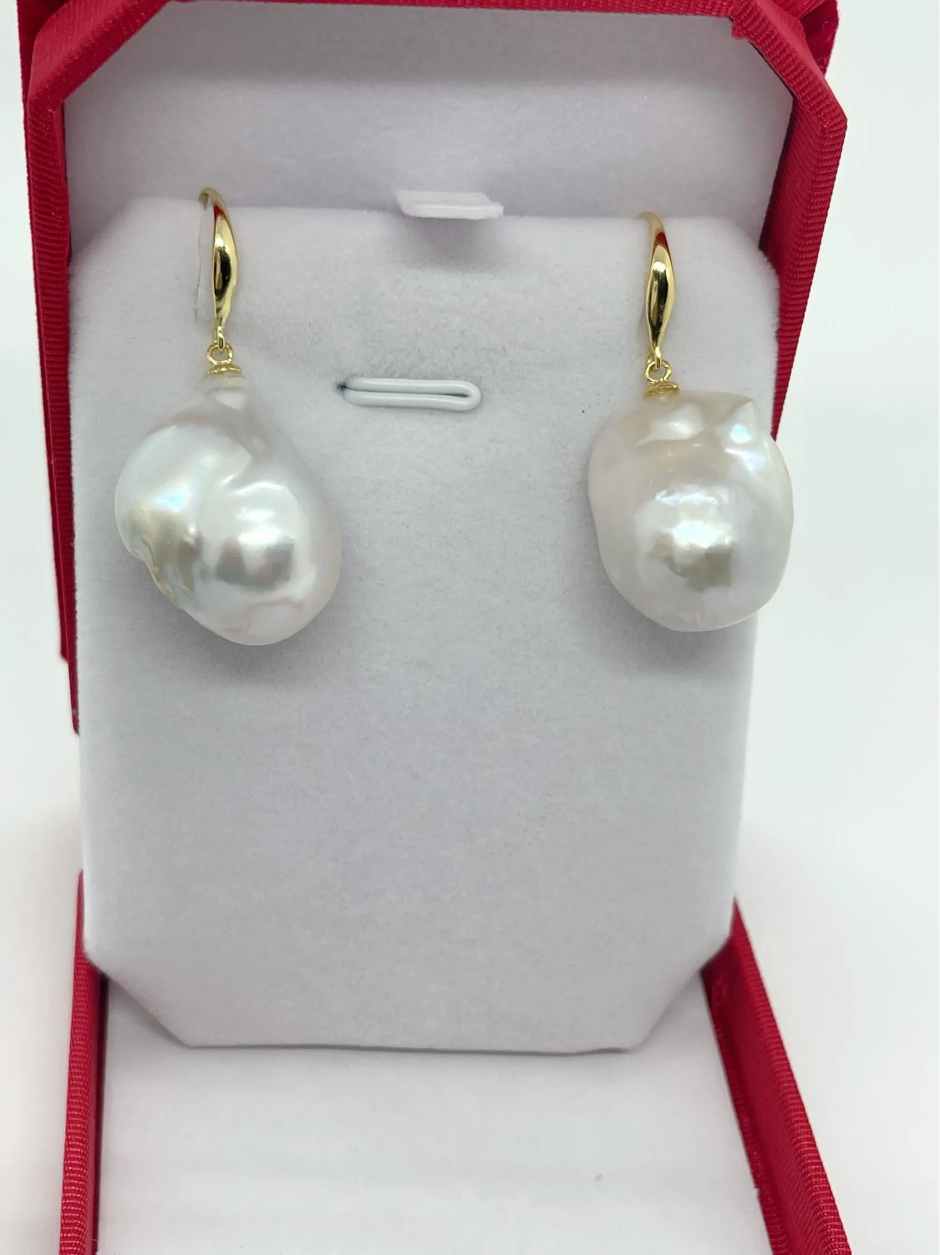 15-20mm AA  Baroque Freshwater Pearl Earrings
