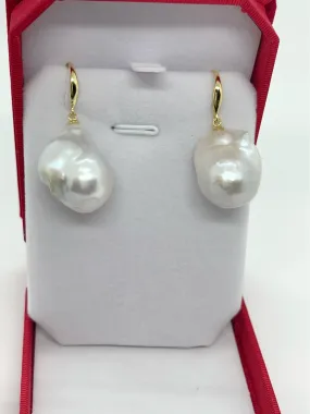 15-20mm AA  Baroque Freshwater Pearl Earrings