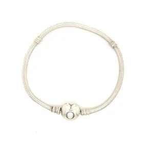 925 Silver Pandora Heart Bracelet 6" 15.5g Preowned