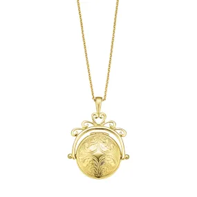 9ct Yellow Gold Round Spinner Locket