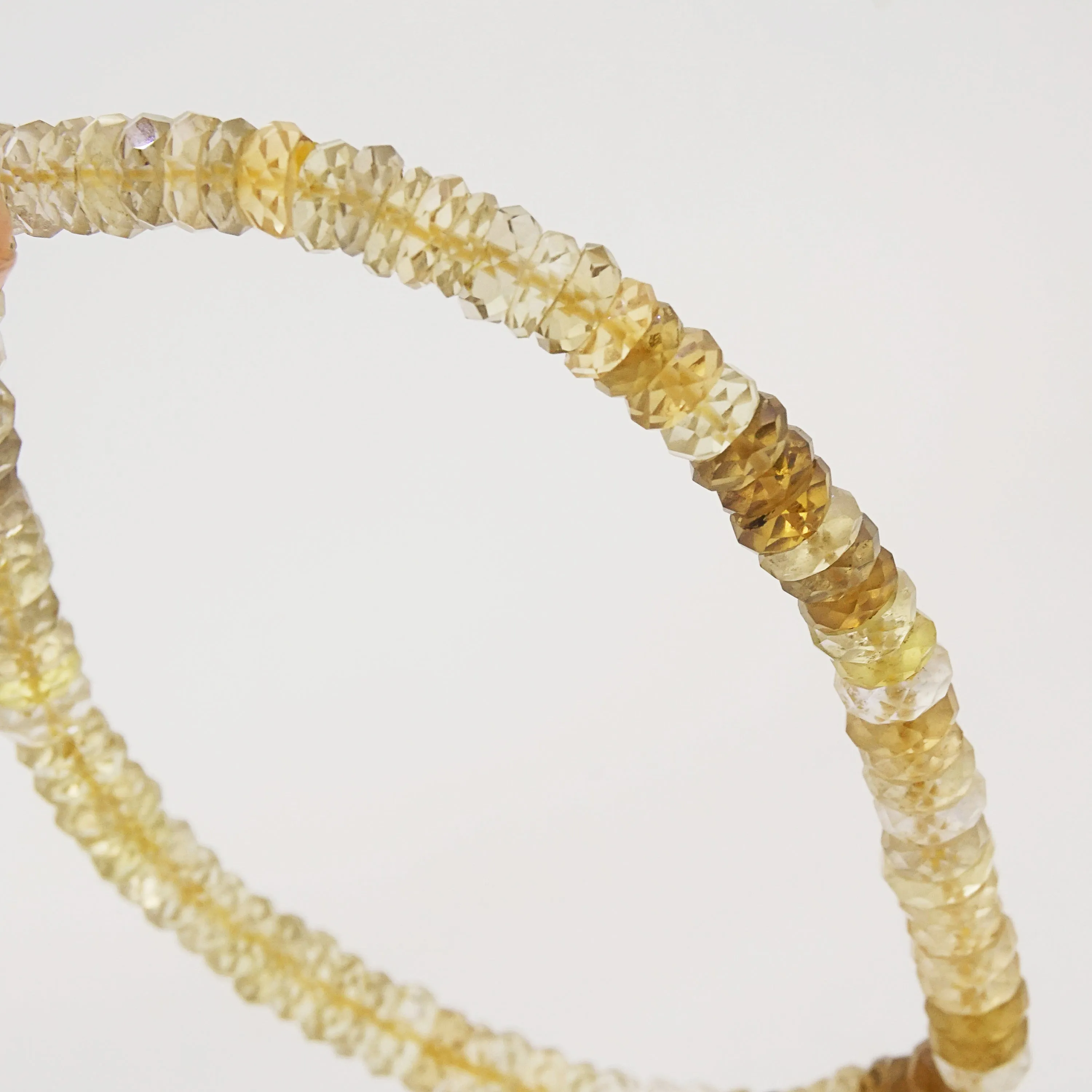 A-Grade Citrine Faceted Rondelle