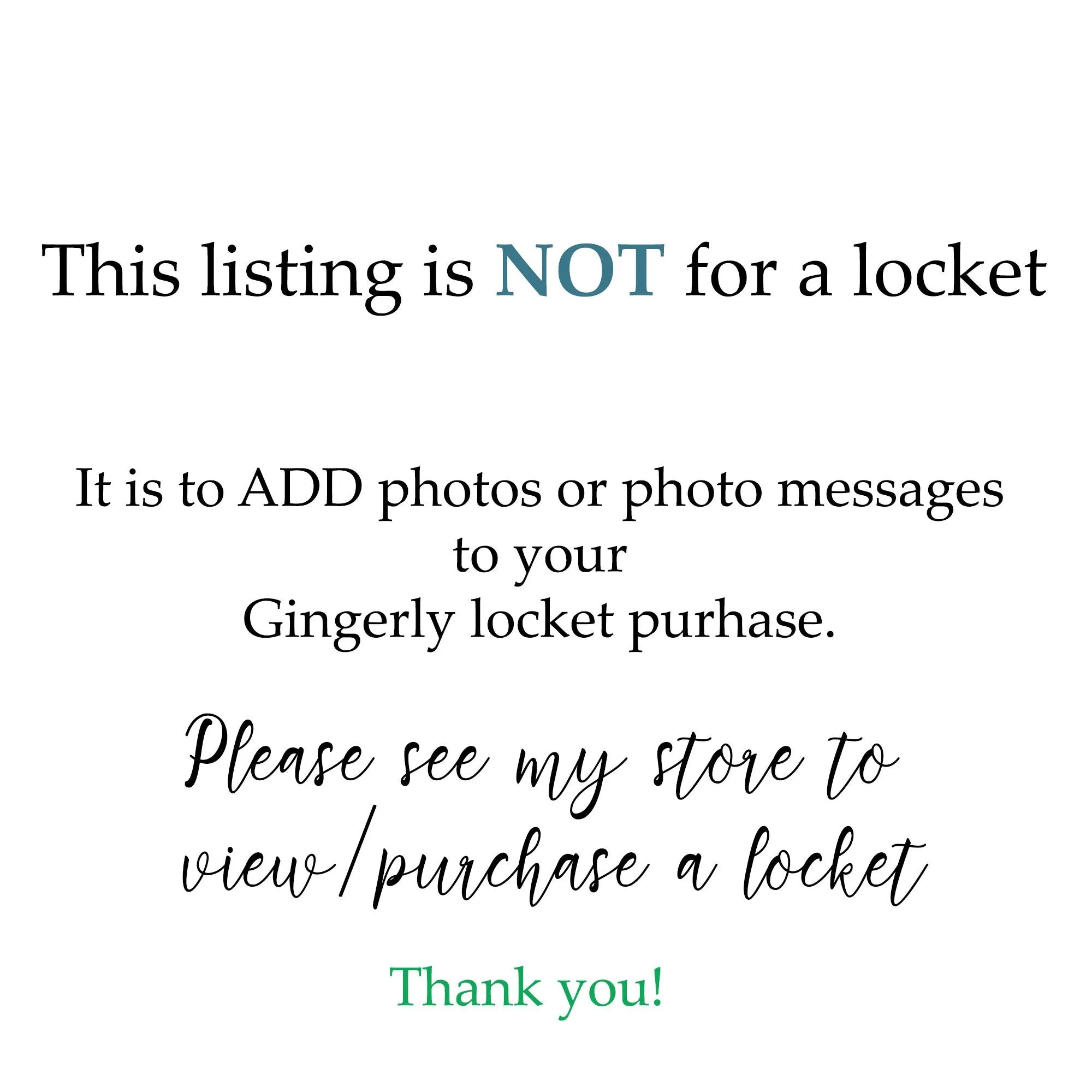 Add Photos to Your Locket