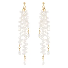 Alana Maria Angelina Earrings, Gold