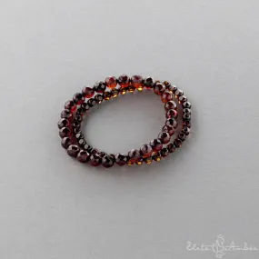 Amber bracelet "Glossy cherry"