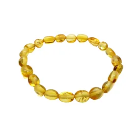 AMBER CENTRE - AMBER BABY BRACELET: LIGHT