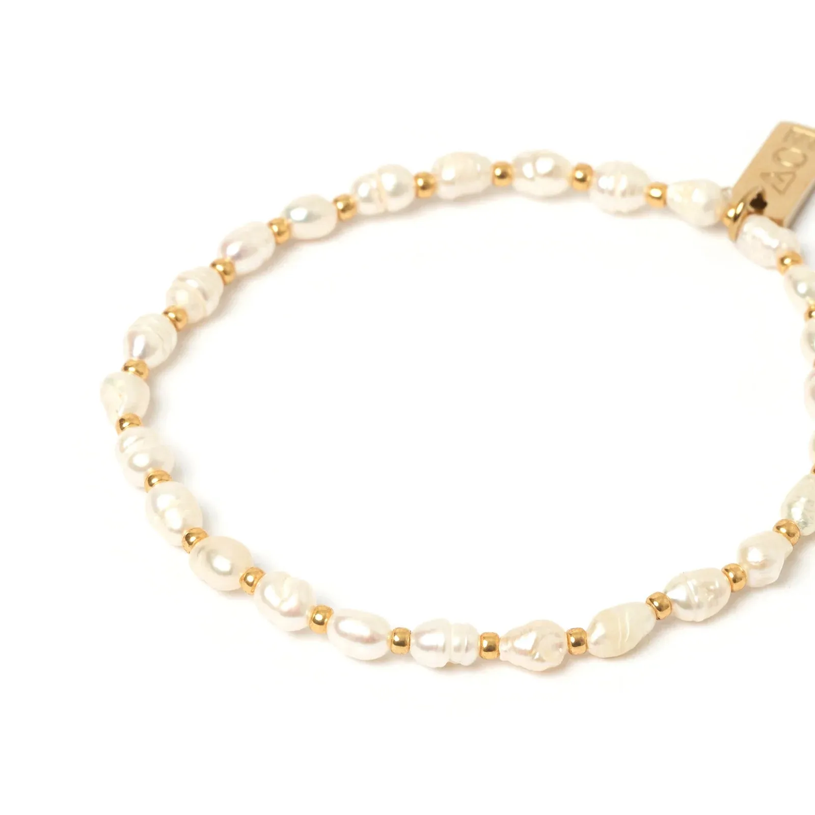 Amber Pearl Bracelet