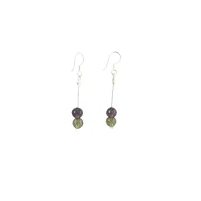 Amethyst & Quartz Earrings