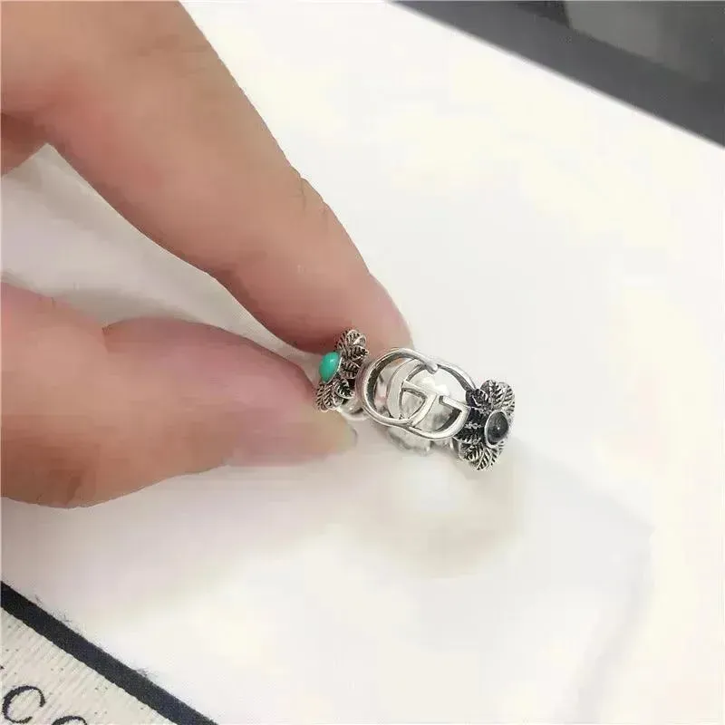 Ancient Daisy Silver Ring