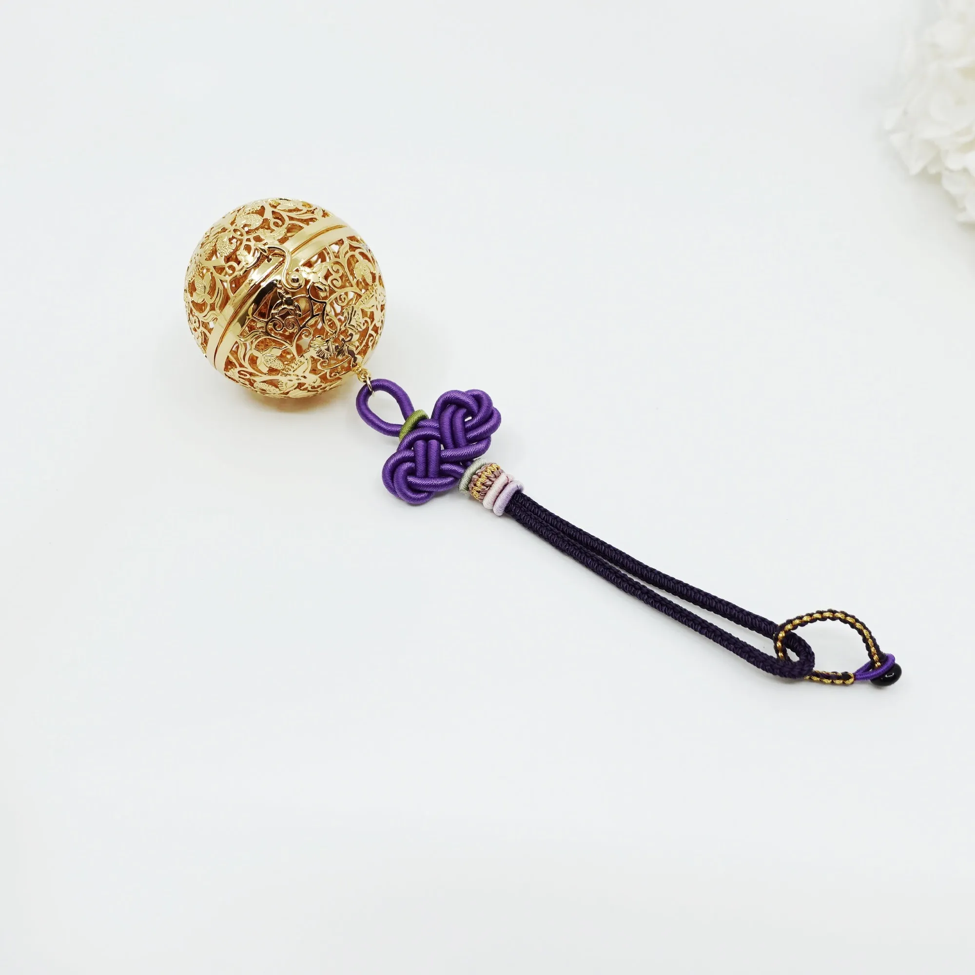 Antique Style Birds and Flower Locket Car Hanger