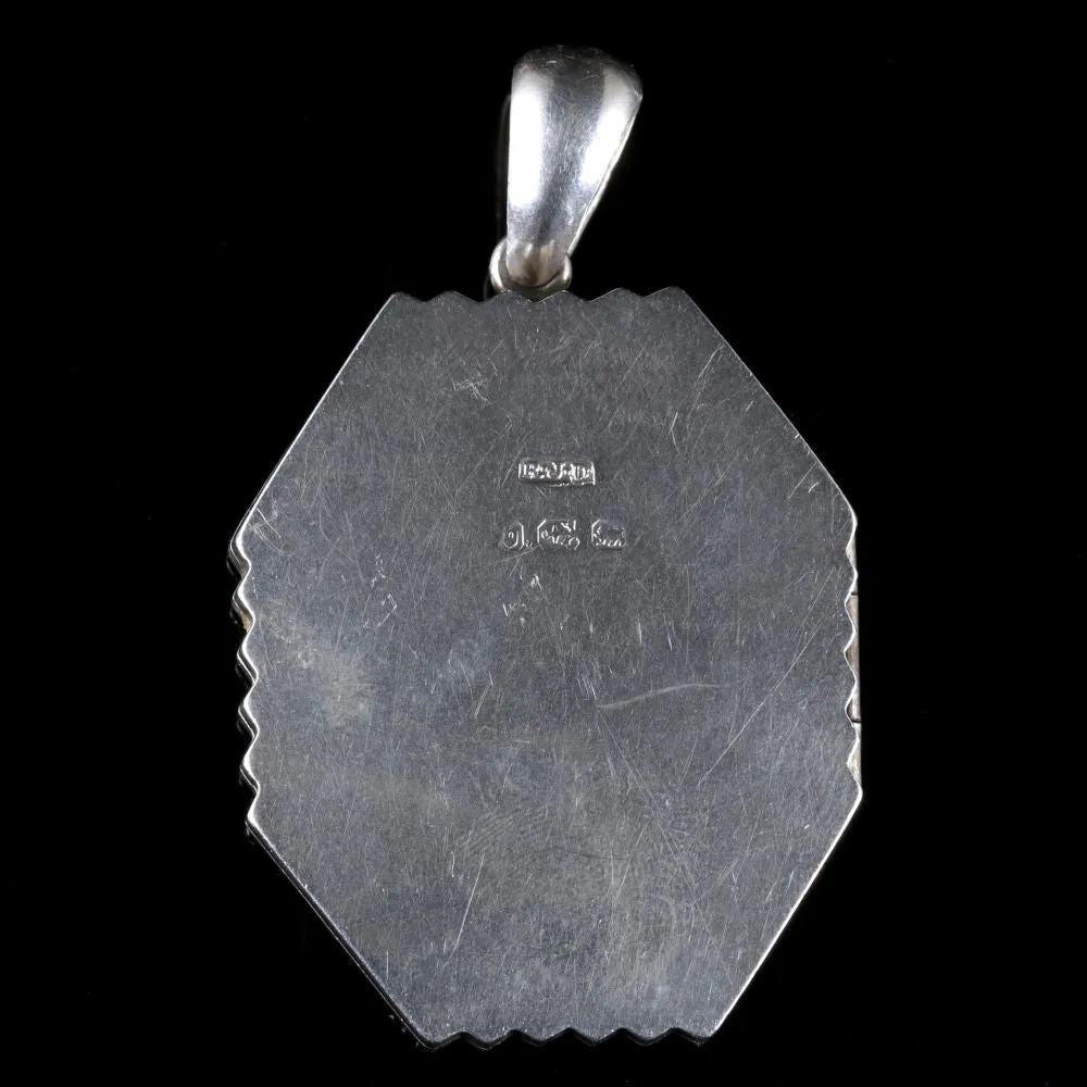 Antique Victorian Silver Locket Dated 1877