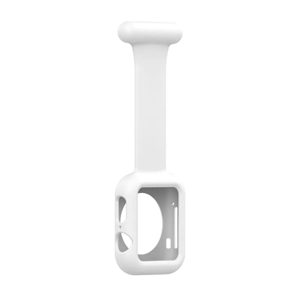 Apple Watch (45mm) doctor nurse silicone watch strap - White