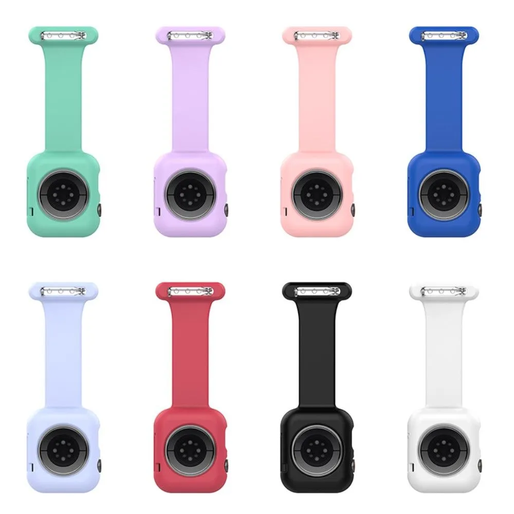 Apple Watch (45mm) doctor nurse silicone watch strap - White