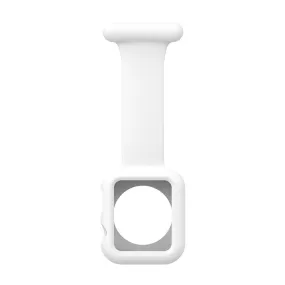 Apple Watch (45mm) doctor nurse silicone watch strap - White