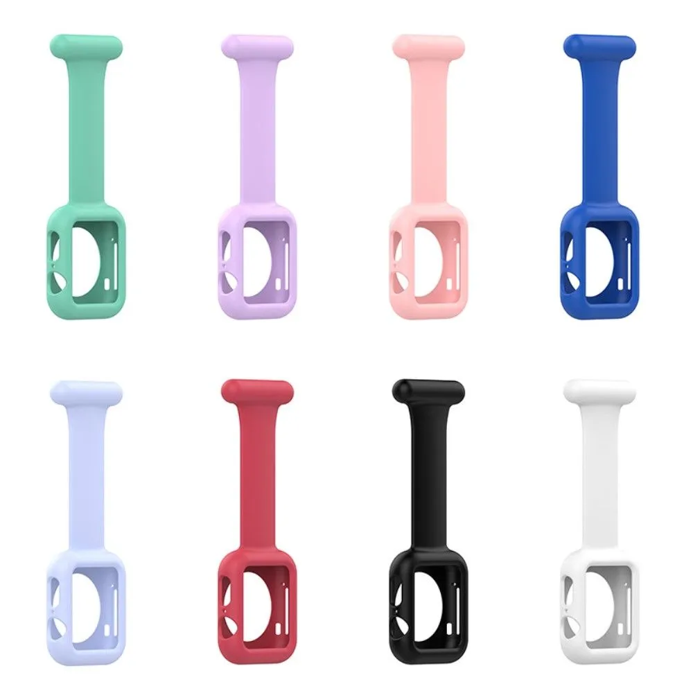Apple Watch (45mm) doctor nurse silicone watch strap - White