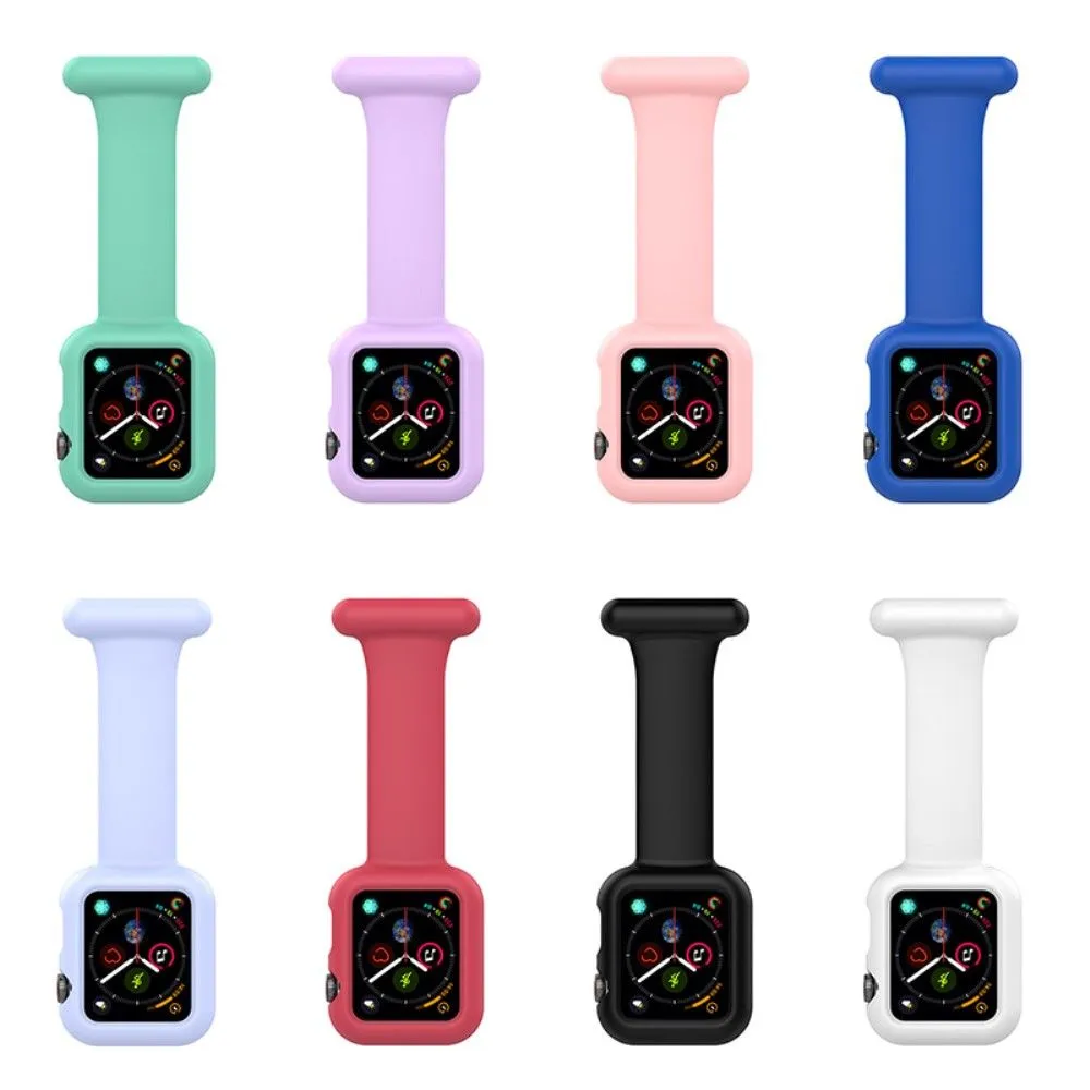 Apple Watch (45mm) doctor nurse silicone watch strap - White