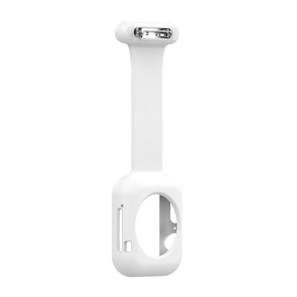 Apple Watch (45mm) doctor nurse silicone watch strap - White