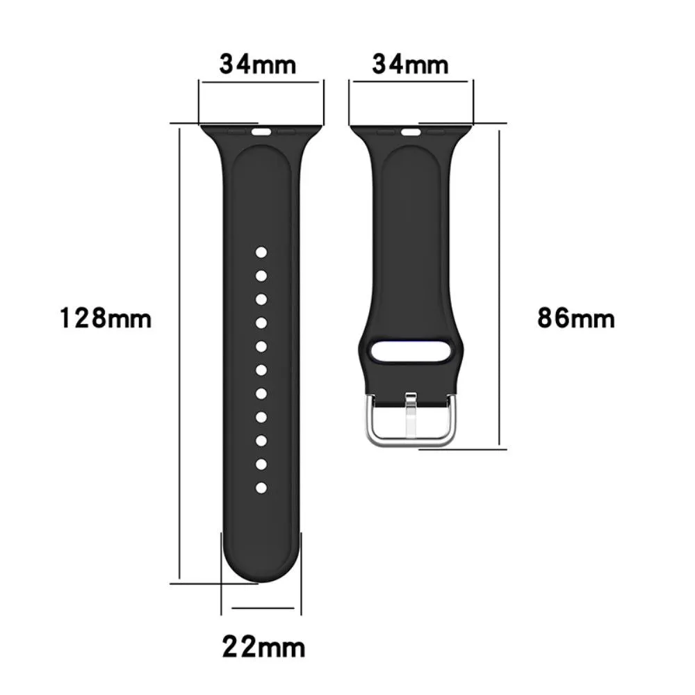 Apple Watch (45mm) multi-color silicone watch strap - Flower