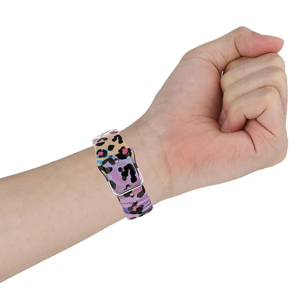 Apple Watch (45mm) multi-color silicone watch strap - Flower
