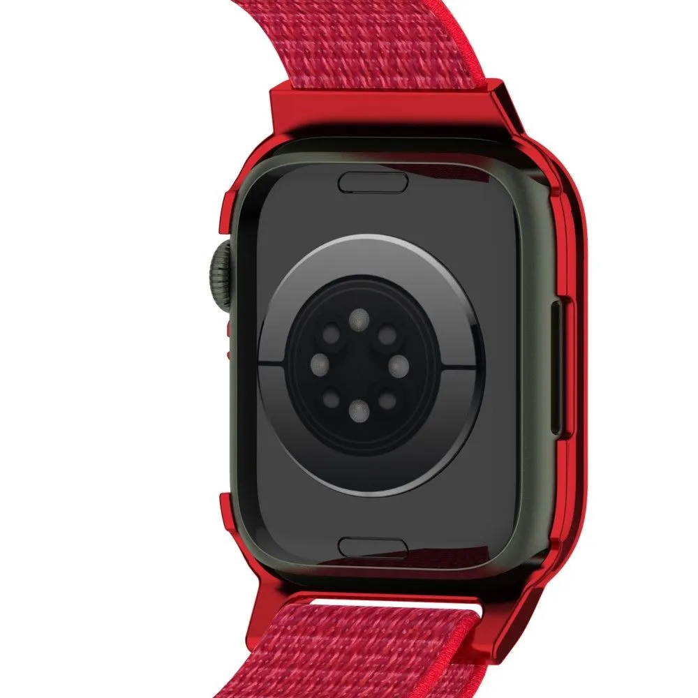 Apple Watch (45mm) nylon watch strap   tempered glass - Grey
