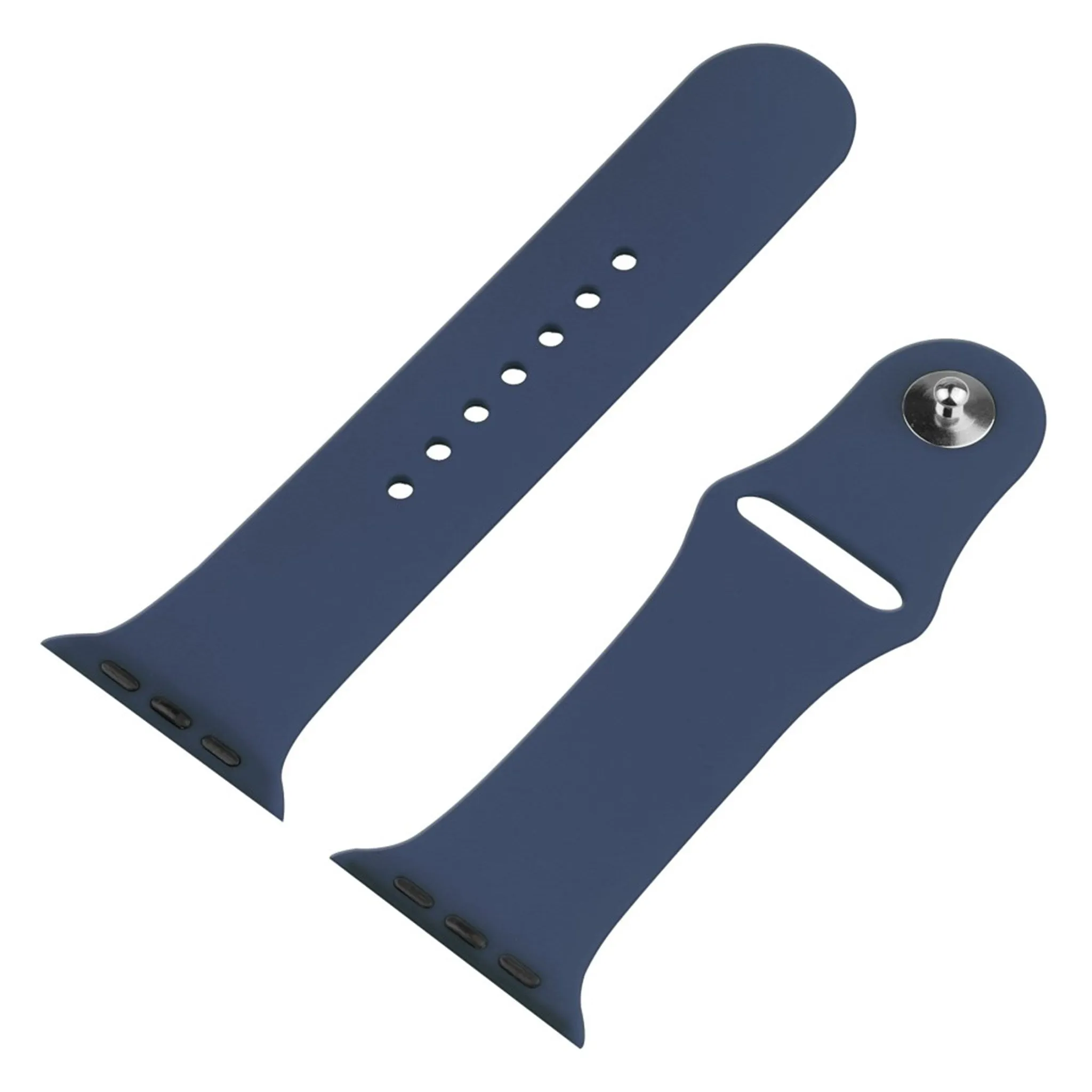 Apple Watch (45mm) silicone watch strap   tempered glass cover - Blue