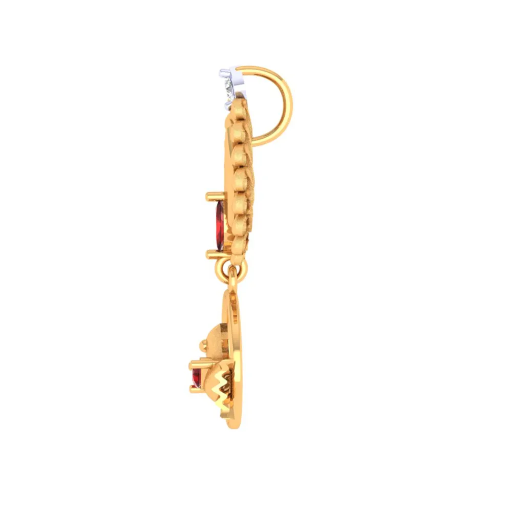 Bird Dangler Gold Locket