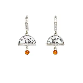 BOMBELLI . BABY . Half Moon Jewel Drop Earrings