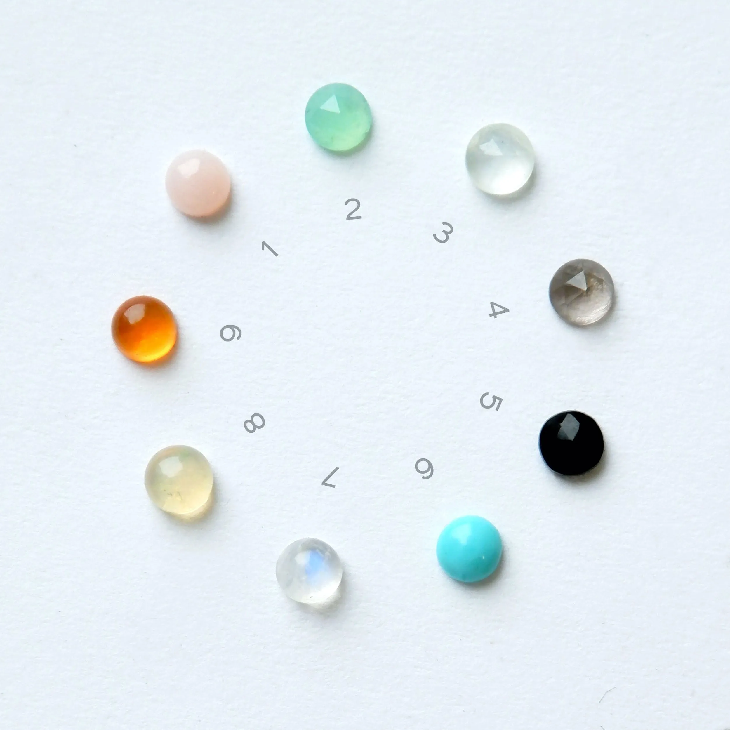 BOMBELLI . BABY . Half Moon Jewel Drop Earrings