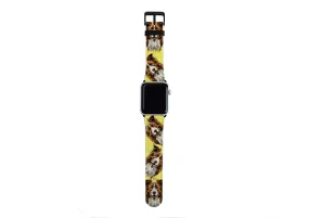Border Collie Bright Yellow Apple Watch Strap