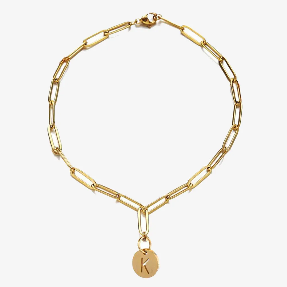 Bracelet For Women Men Coin 26 Alphabet Bracelet