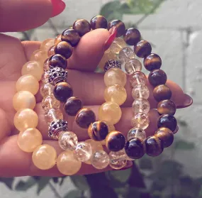 Chakra Genuine Crystal Bracelets Set 3 - Solar Plexus