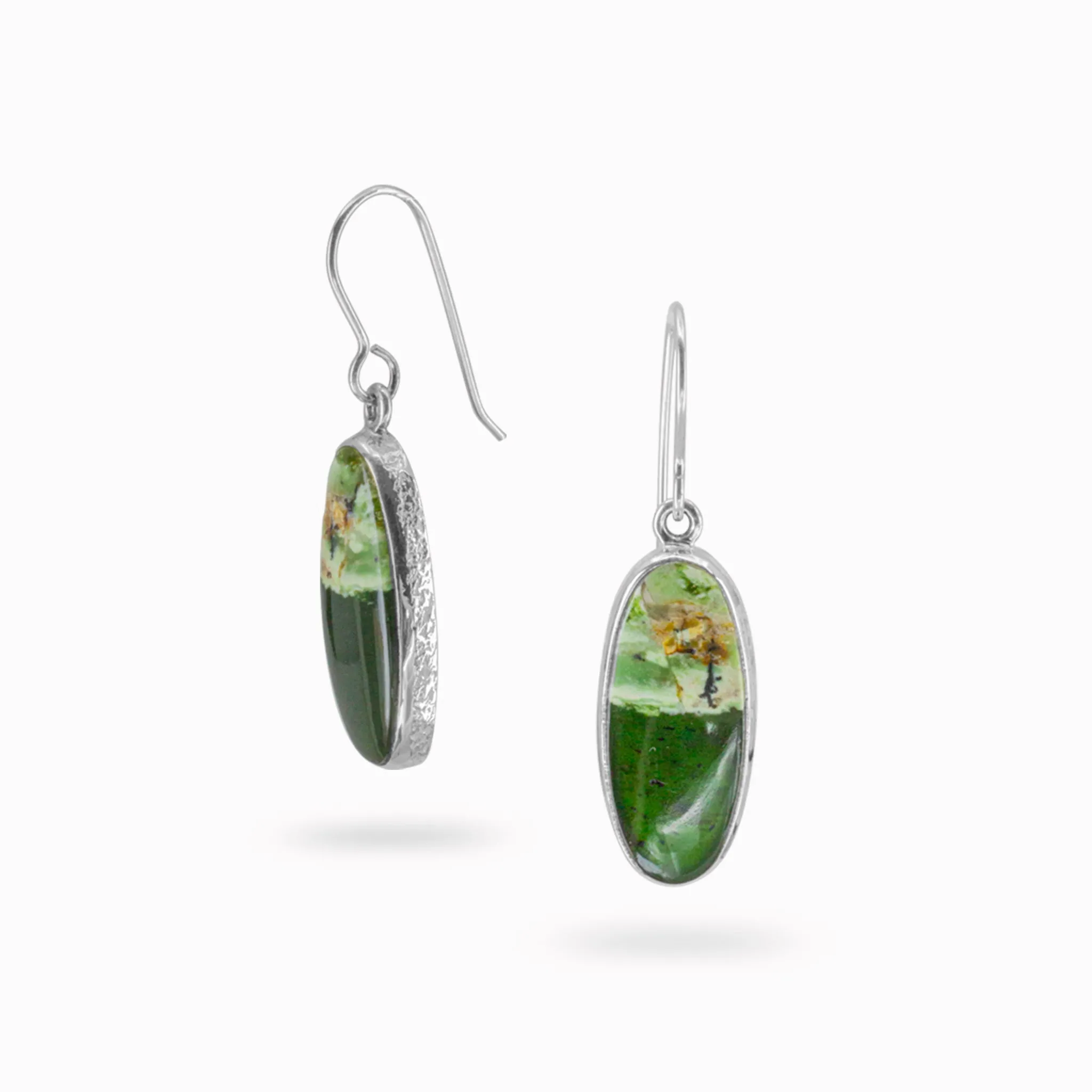 Chrome Chalcedony Drop Earrings