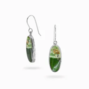 Chrome Chalcedony Drop Earrings