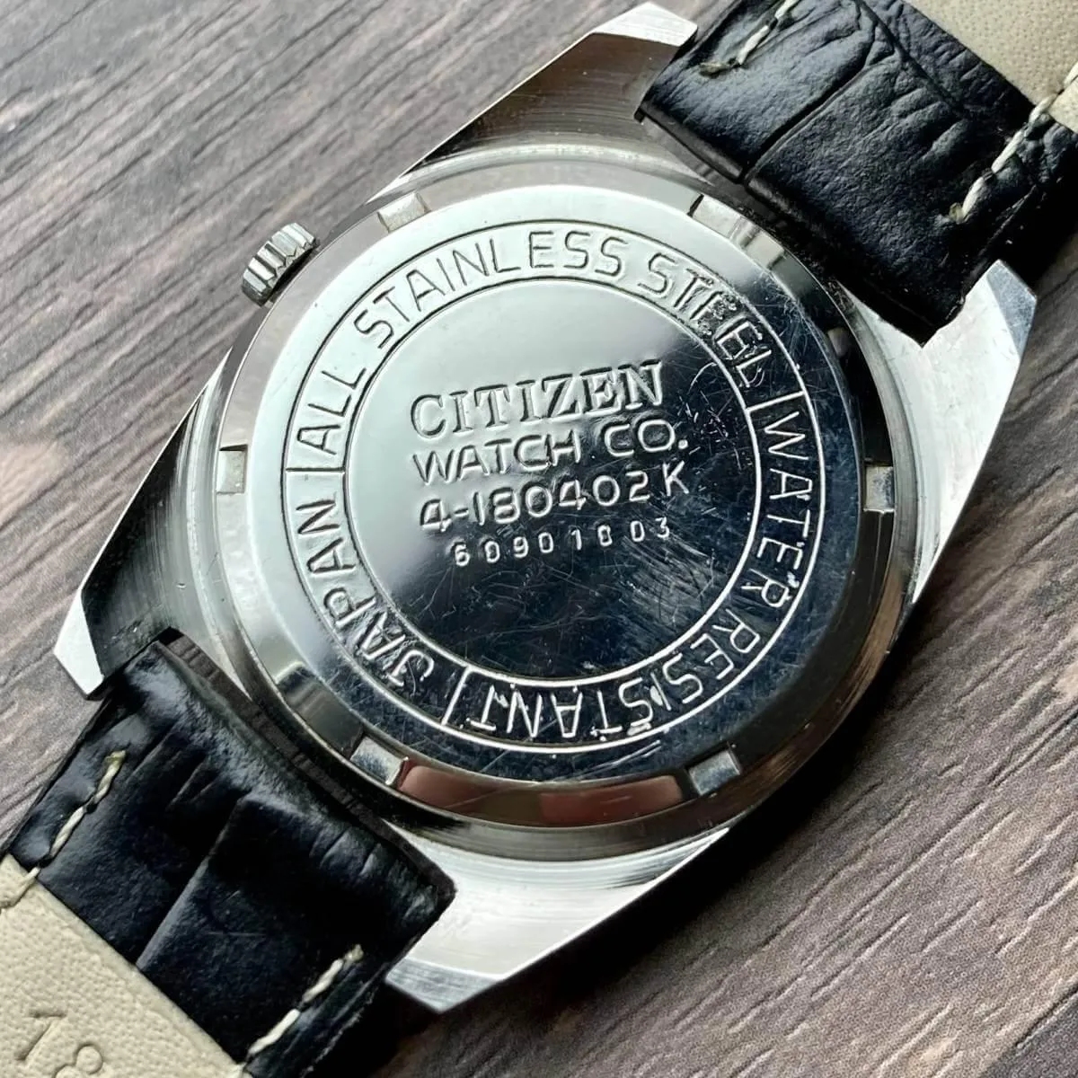 Citizen Wristwatch Antique Manual Men's 34mm Vintage Date