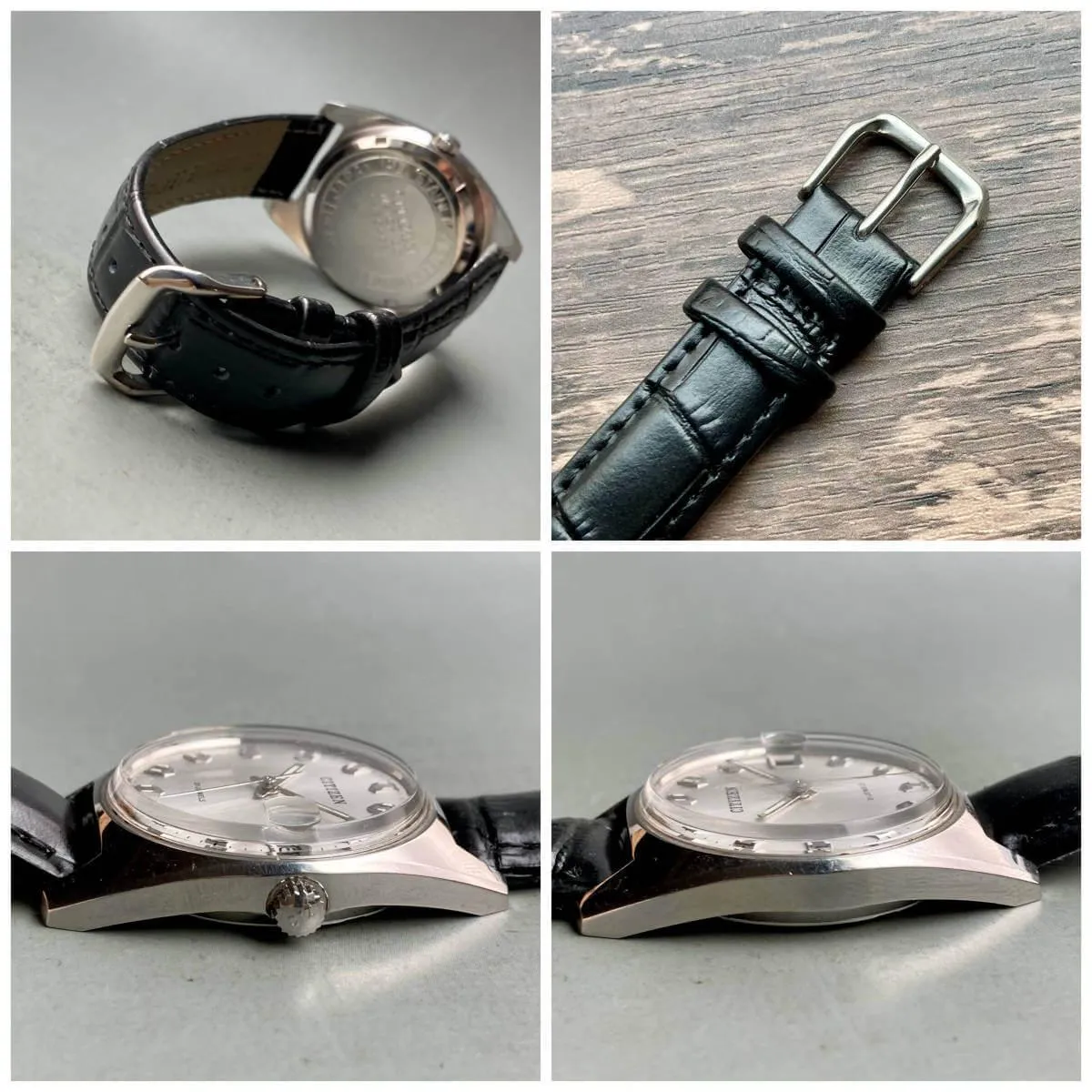Citizen Wristwatch Antique Manual Men's 34mm Vintage Date