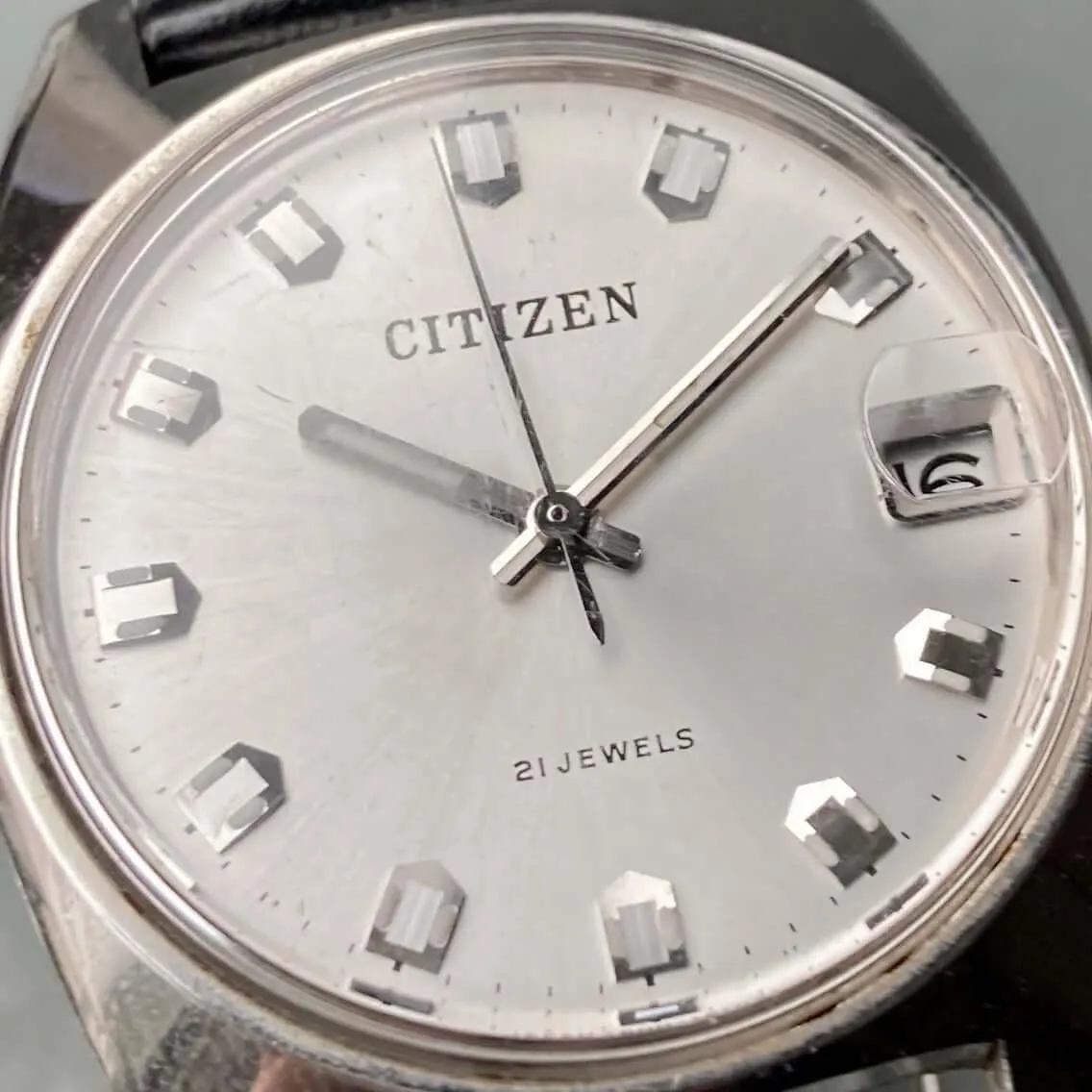 Citizen Wristwatch Antique Manual Men's 34mm Vintage Date
