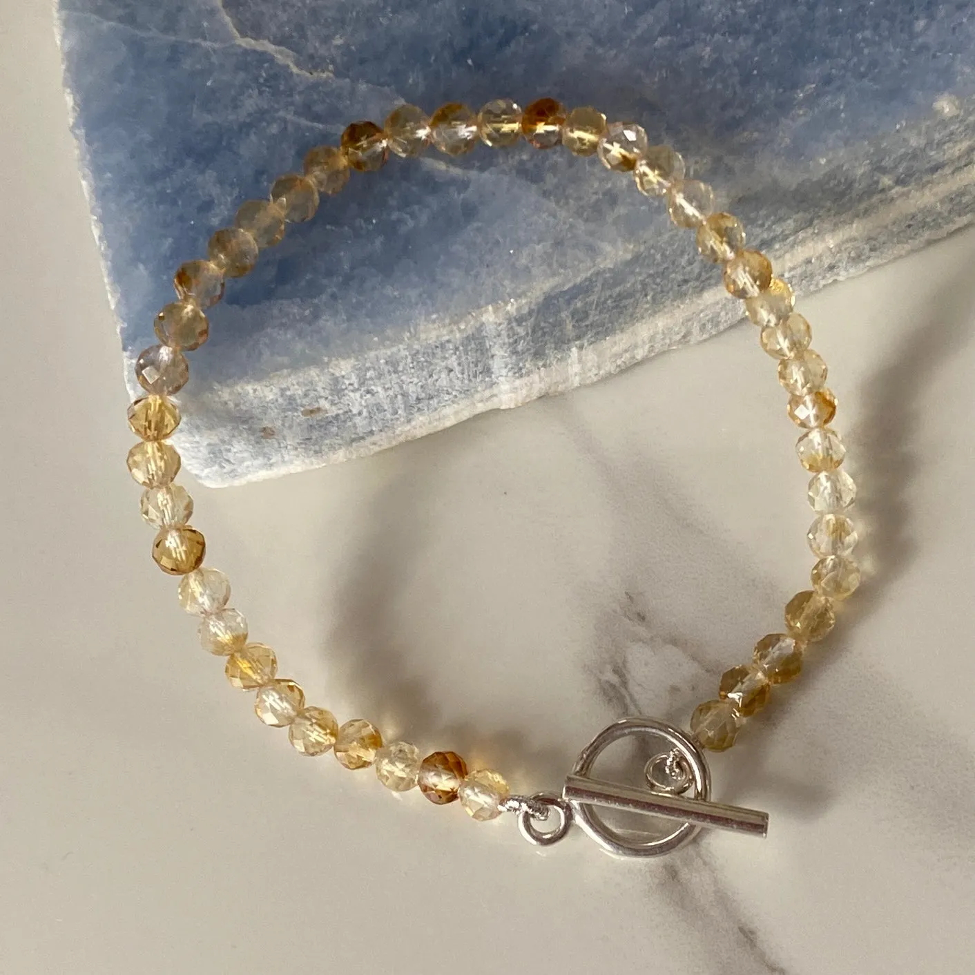 Citrine Sterling Silver Bracelet
