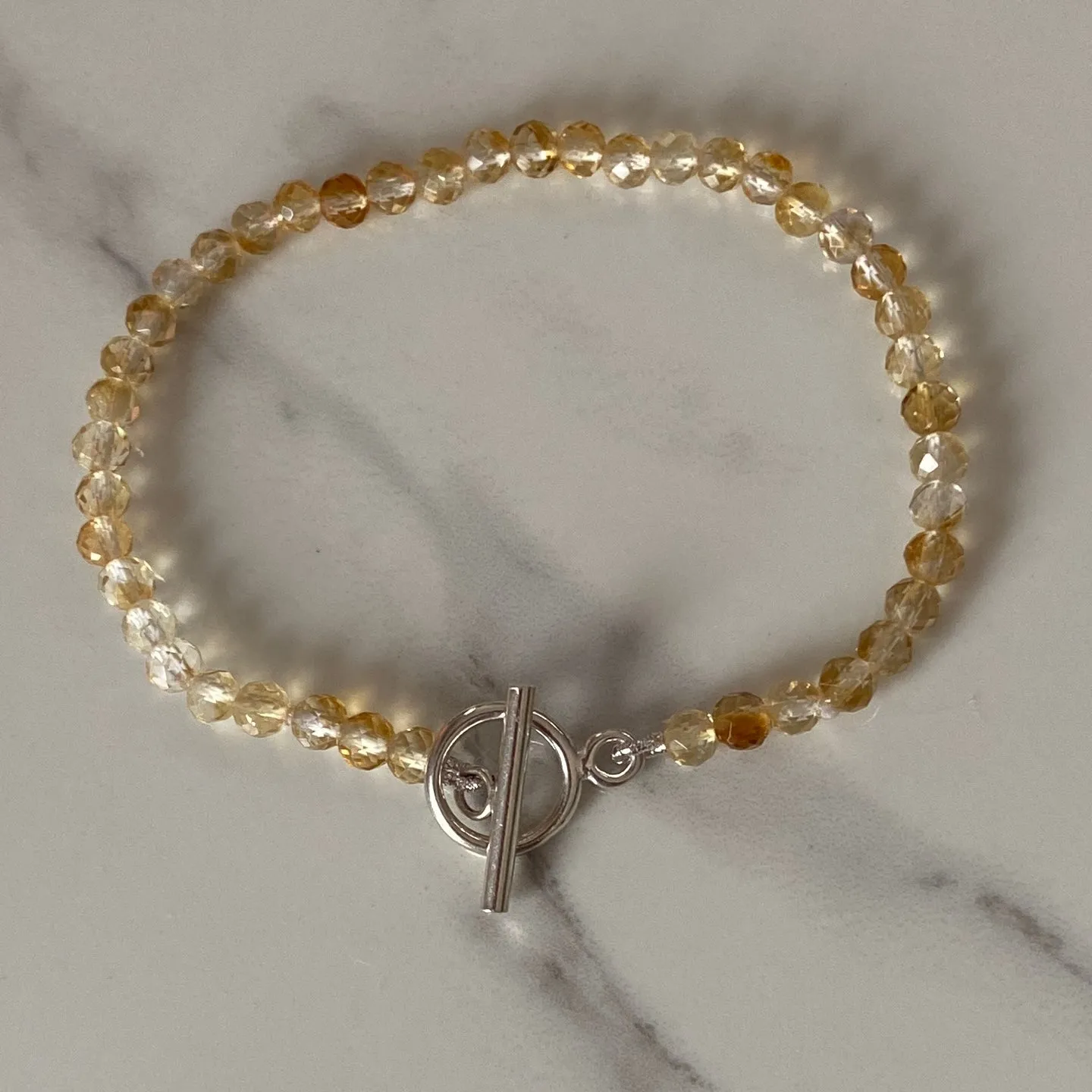 Citrine Sterling Silver Bracelet