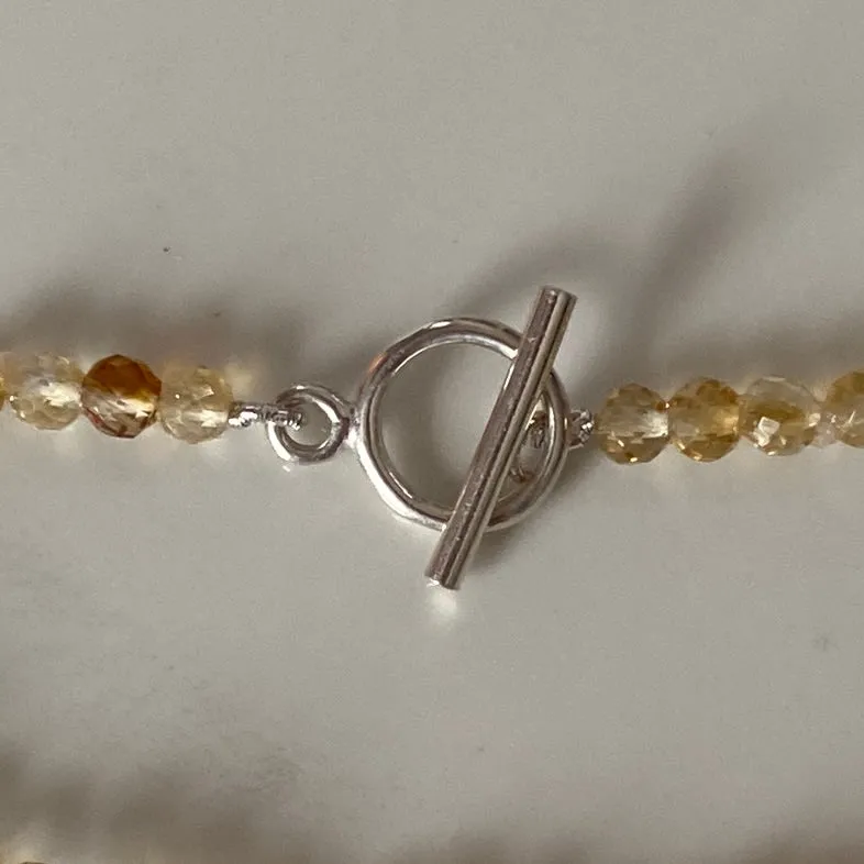 Citrine Sterling Silver Bracelet