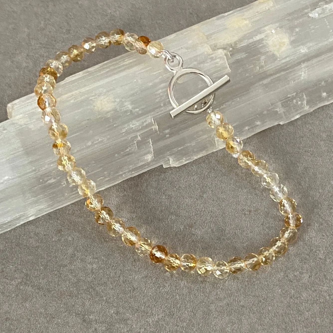Citrine Sterling Silver Bracelet