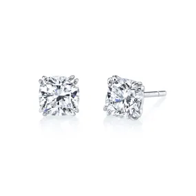 Classico Cushion Diamond Designer Stud Earrings