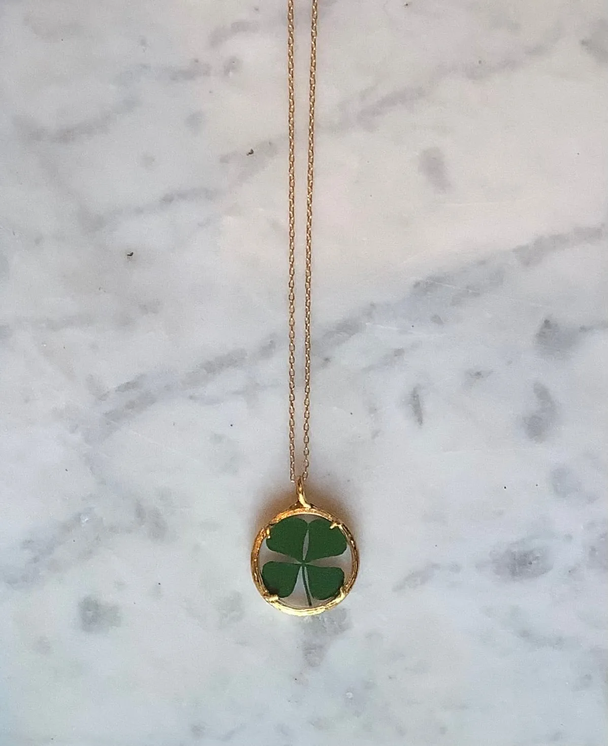 Clover Locket Necklace