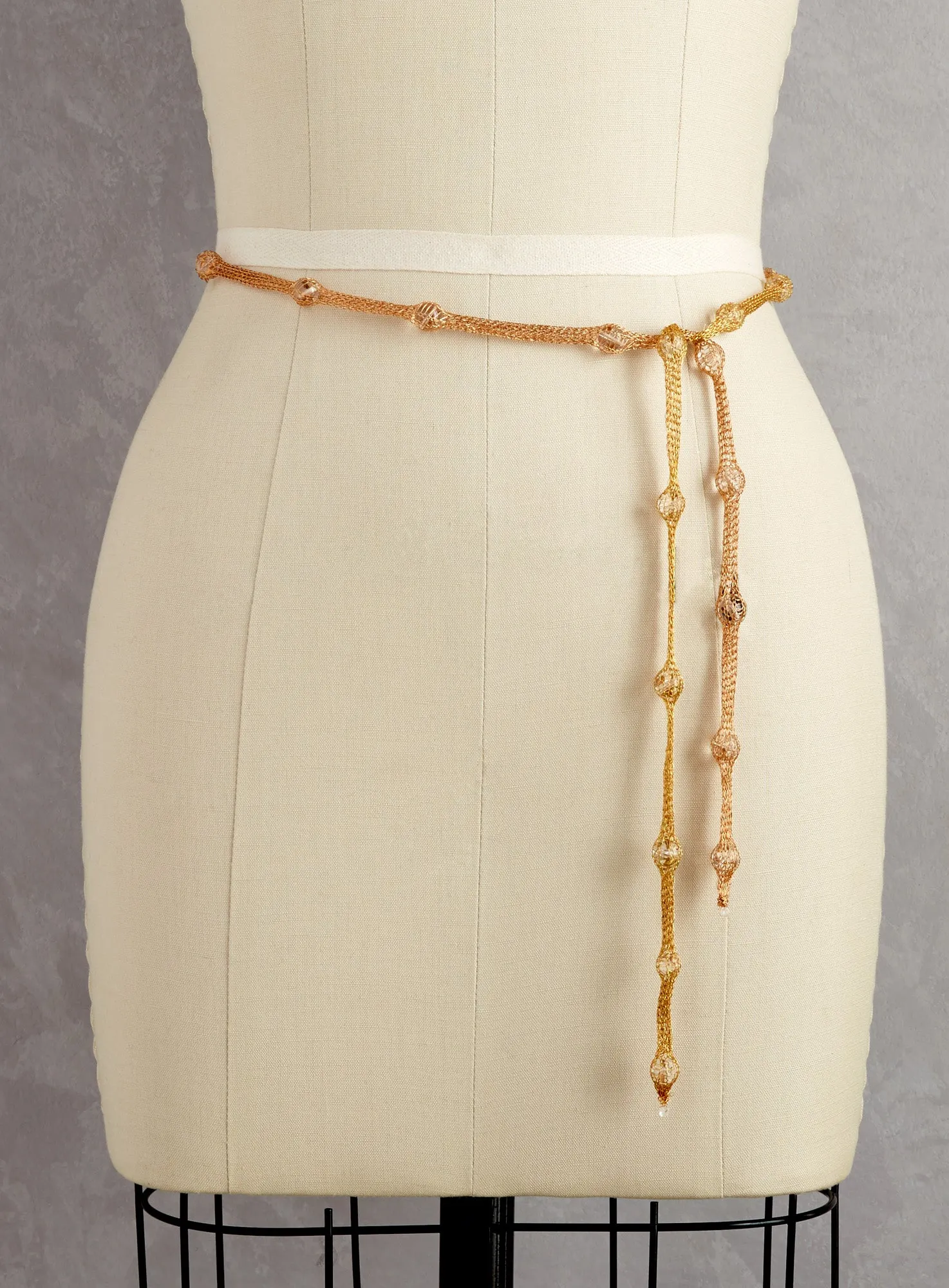Copper and Silk Serpent Necklace