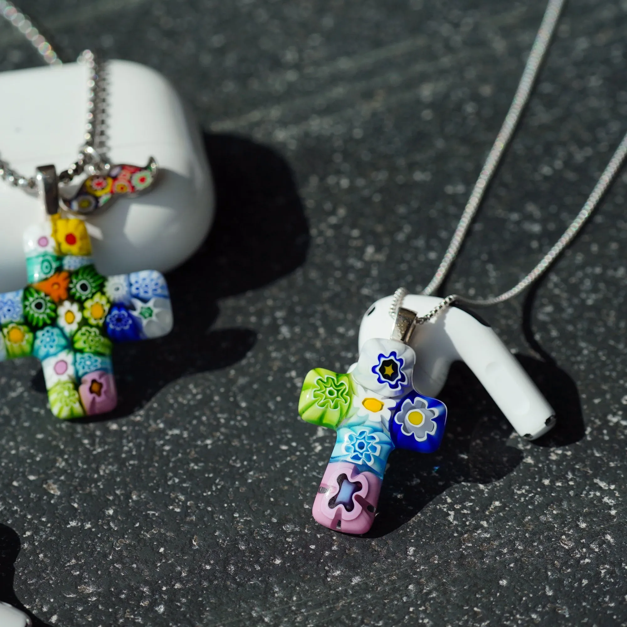 Cross in Bloom Necklace