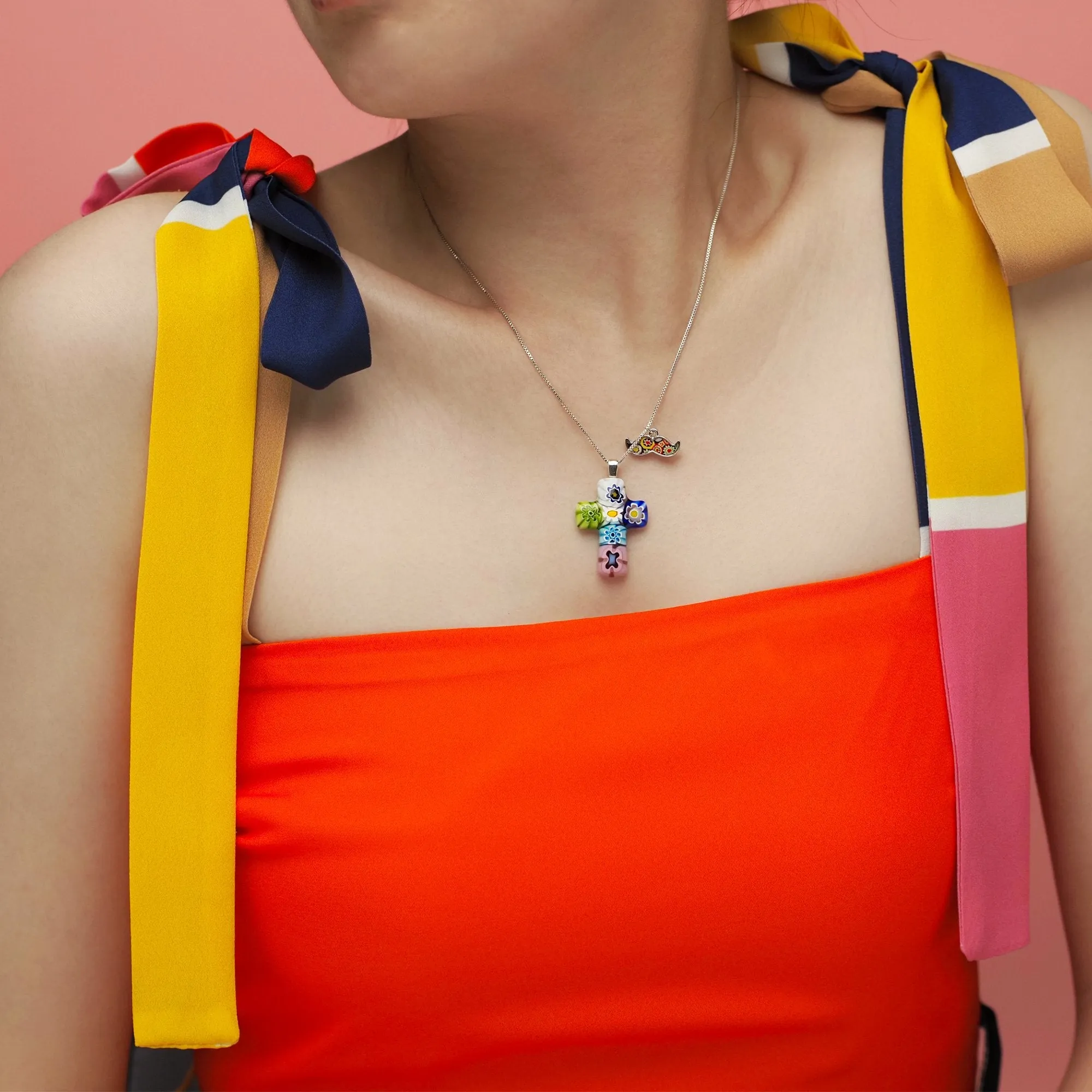 Cross in Bloom Necklace