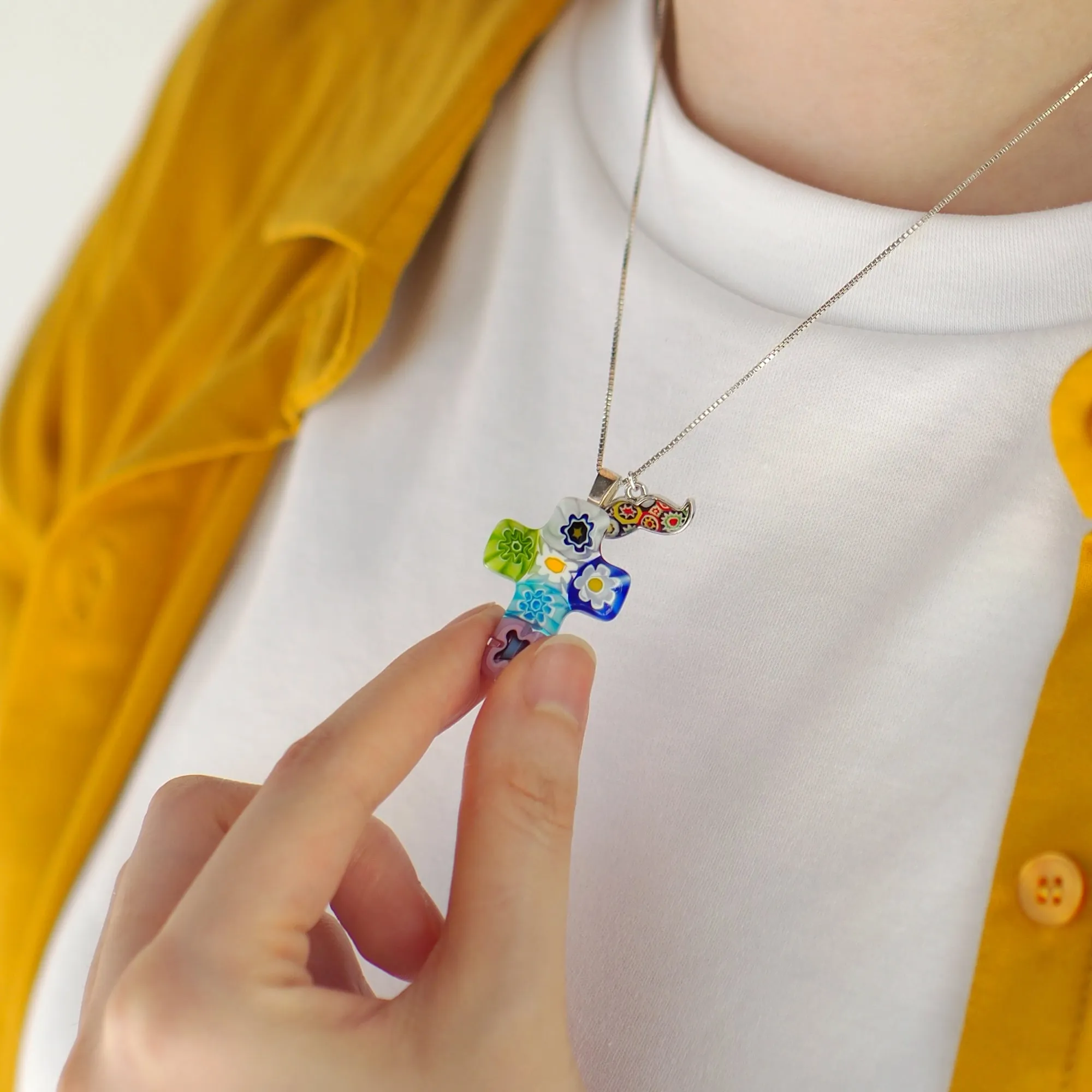 Cross in Bloom Necklace