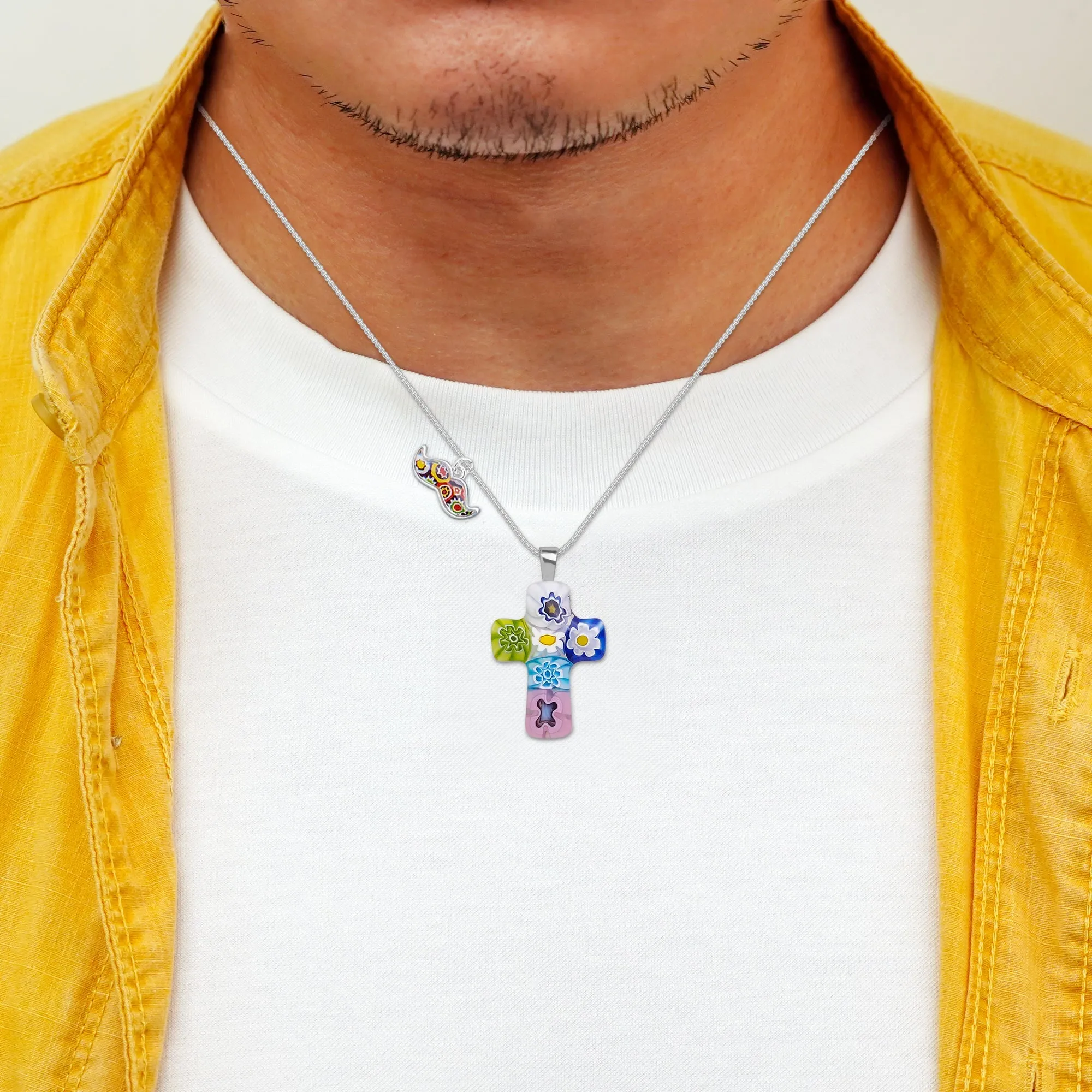 Cross in Bloom Necklace