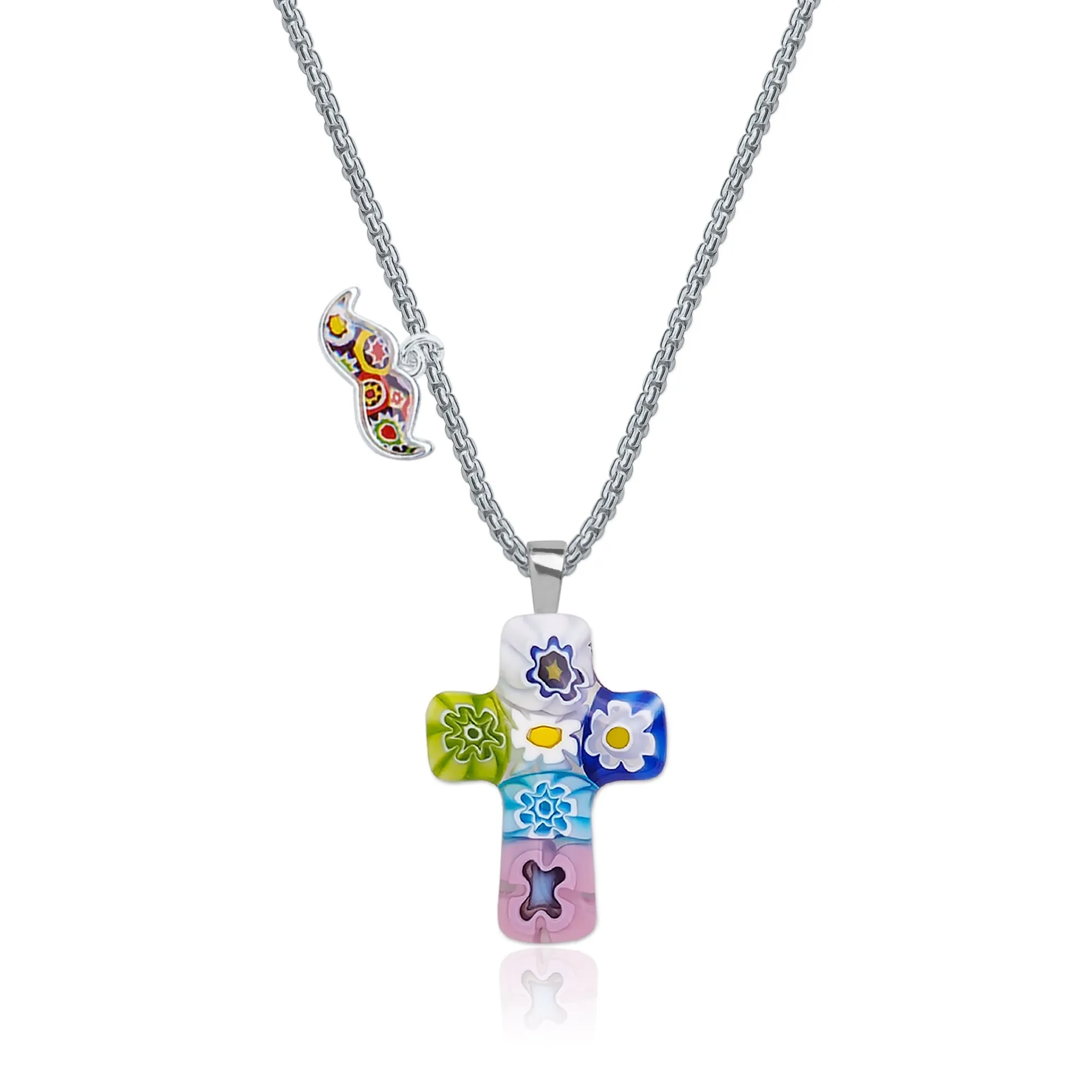 Cross in Bloom Necklace